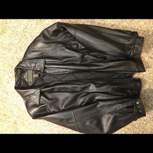 Leather coat